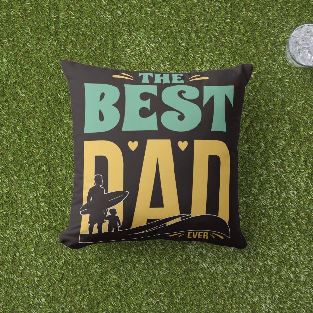 Beste papa ooit buitenkussen (Gras)