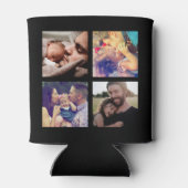 Beste Papa Ooit Cadeau 4 Foto Blikjeskoeler (Achterkant)