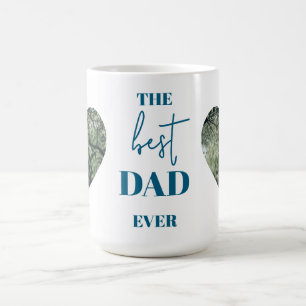 Beste papa ooit cadeau met hartfoto's koffiemok