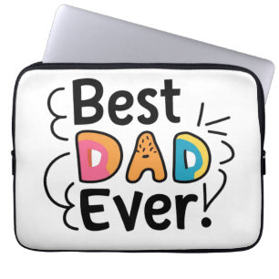 Beste papa ooit cadeau. Vaderdag Laptop Sleeve