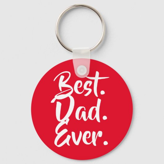 Beste Papa Ooit, Cadeau voor Papa, Vaderdag Cadeau Sleutelhanger (Voorkant)