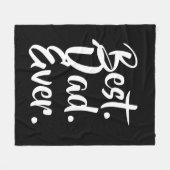 Beste Papa Ooit, Cadeau voor Vader, Vaderdag Cadea Fleece Deken (Voorkant (Horizontaal))
