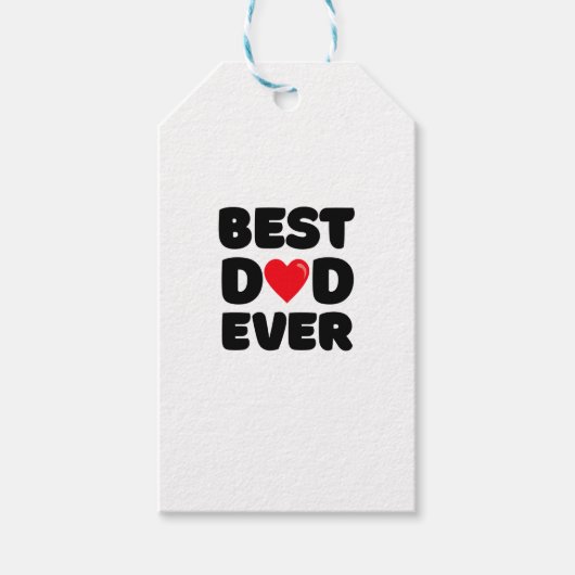 Beste papa ooit  cadeaulabel (Voorkant)