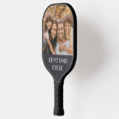 Beste papa ooit! Chalkboard aangepaste foto Pickleball Paddle (Links)