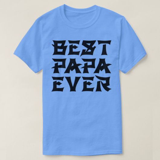 Beste Papa ooit Chinese tekststijl T-shirt (Design voorkant)