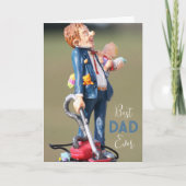 Beste papa ooit citeren Grappig huis papa Baby Fot Kaart (Voorkant)