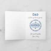 Beste papa ooit citeren Grappig huis papa Baby Fot Kaart (Binnen)