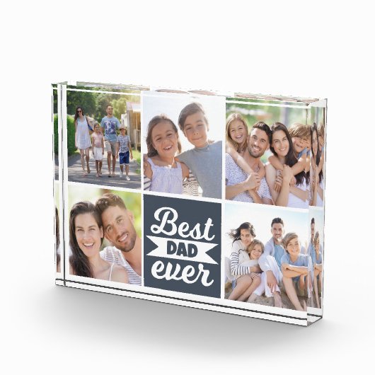 Beste papa ooit collage cadeau fotoblok (Rechts)