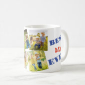 Beste papa ooit Collage foto's Koffiemok (Voorkant rechts)