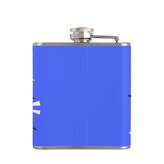 Beste papa ooit Comic Superheld Vaderdag Heupfles (Achterkant)