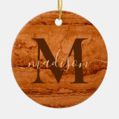 Beste papa ooit, Copper Canyon Graniet, amber goud Keramisch Ornament (Voorkant)