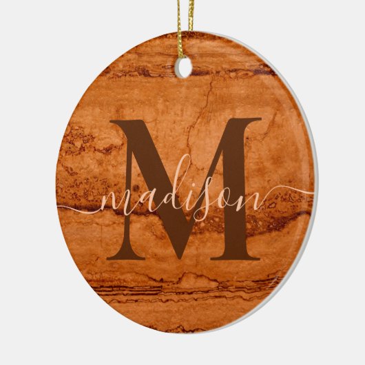 Beste papa ooit, Copper Canyon Graniet, amber goud Keramisch Ornament (Links)