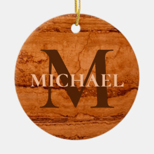 Beste papa ooit, Copper Canyon Graniet, amber goud Keramisch Ornament