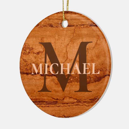 Beste papa ooit, Copper Canyon Graniet, amber goud Keramisch Ornament (Links)