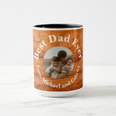 Beste papa ooit, Copper Canyon Graniet, amber goud Mok (Midden)