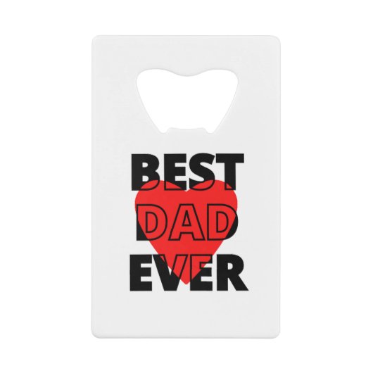 Beste papa ooit creditkaart flessenopener (Voorkant)