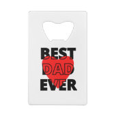 Beste papa ooit creditkaart flessenopener (Achterkant)