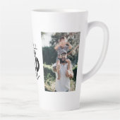 Beste papa ooit Custom 2 foto dubbelzijdig Latte Mok (Rechts)