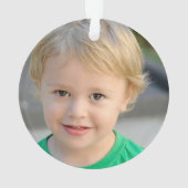 Beste papa ooit Custom 2 foto dubbelzijdig Ornament (achterkant)