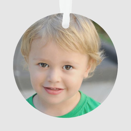 Beste papa ooit Custom 2 foto dubbelzijdig Ornament (achterkant)