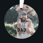 Beste papa ooit Custom 2 foto dubbelzijdig Ornament<br><div class="desc">Best Dad Ever Custom 2 Foto Dubbelzijdig Ornament</div>