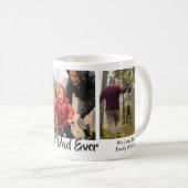 Beste papa ooit Custom 3 Photo Collage & Message Koffiemok (Voorkant rechts)