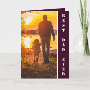 Beste papa ooit Custom Foto Vaderdag cadeau Kaart