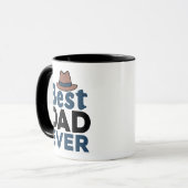 Beste Papa Ooit Custom Fotobeker, Vaderdag Cadeau Mok (Voorkant links)