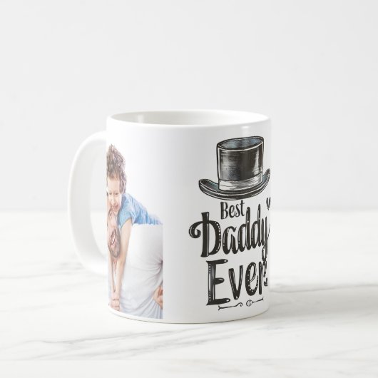 Beste papa ooit - Custom Gift van Kinder Koffiemok (Voorkant links)