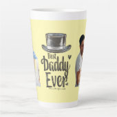 Beste papa ooit - Custom Gift van Kinder Latte Mok (Voorkant)