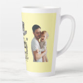 Beste papa ooit - Custom Gift van Kinder Latte Mok (Rechts)