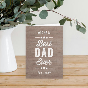  Beste Papa Ooit Custom Vaderdag Kaart