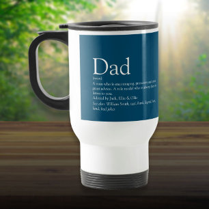Beste Papa Ooit Dad Daddy Vader Definitie Blauw Reisbeker