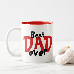 Beste papa ooit Daddysaurus Dinosaur Baby Tweekleurige Koffiemok