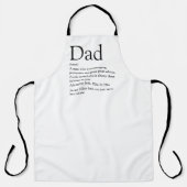 Beste Papa Ooit Definitie Citaat Spreuk Schort (Voorkant)