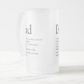 Beste papa ooit definitie matglas bierpul (Voorkant links)