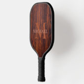 Beste papa ooit donker mahonie hout graan pickleball paddle (Links)