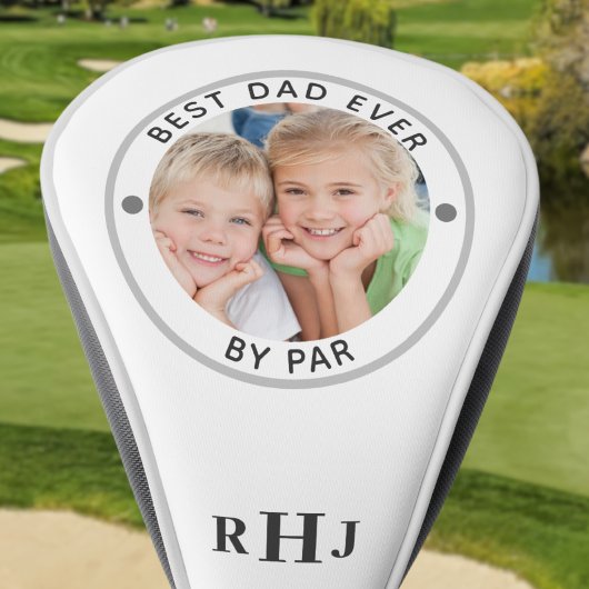 BESTE PAPA Ooit door PAR Foto Monogram Golfheadcover