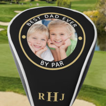 BESTE PAPA Ooit door PAR Foto Monogram Zwart Goud