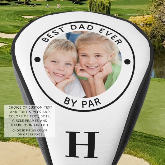 BESTE PAPA OOIT DOOR PAR Monogram Foto Golfheadcover