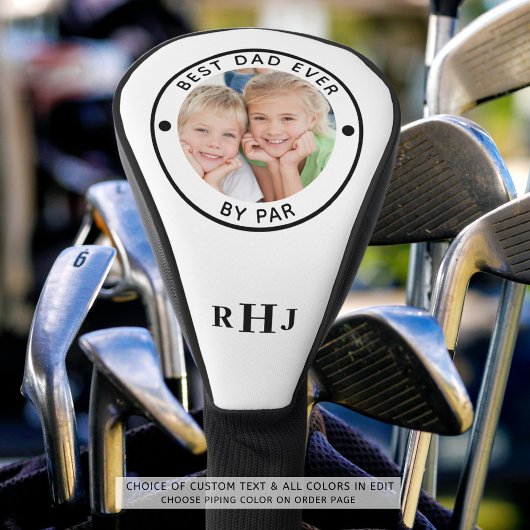 BESTE PAPA OOIT DOOR PAR Photo Monogram Custom Golfheadcover
