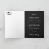 Beste Papa ooit Douane foto vaderdag cadeaukaart Kaart (Binnen)