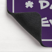 Beste papa ooit Eenvoudig Elegant Modern Paars & G Muismat (Hoek)