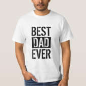Beste papa ooit eenvoudig Vaderdag cadeau T-shirt (Voorkant)