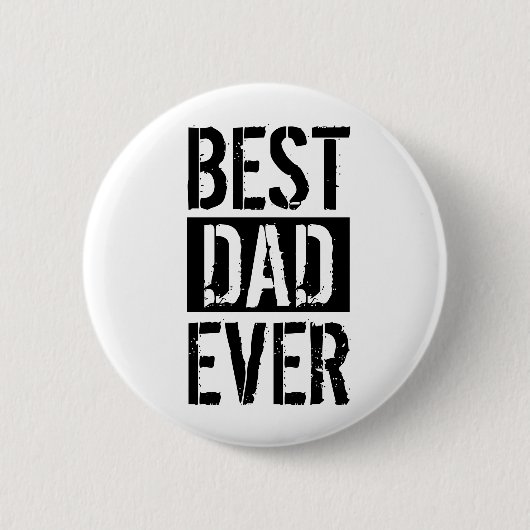 Beste Papa Ooit Eenvoudig Vaderdag Geschenk Ronde Button 5,7 Cm (Voorkant)