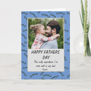 Beste Papa Ooit Eenvoudige Aangepaste Foto Vaderda Kaart