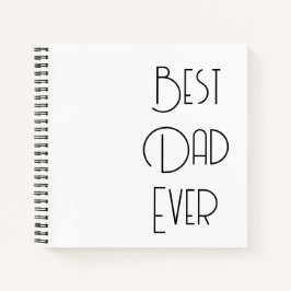 Beste Papa Ooit Eenvoudige Calligrafie Notitieboek