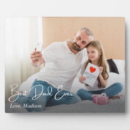 Beste papa ooit Eenvoudige Custom Photo Fotoplaat