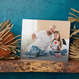 Beste papa ooit Eenvoudige Custom Photo Fotoplaat