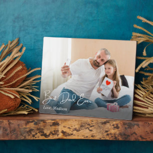Beste papa ooit Eenvoudige Custom Photo Fotoplaat